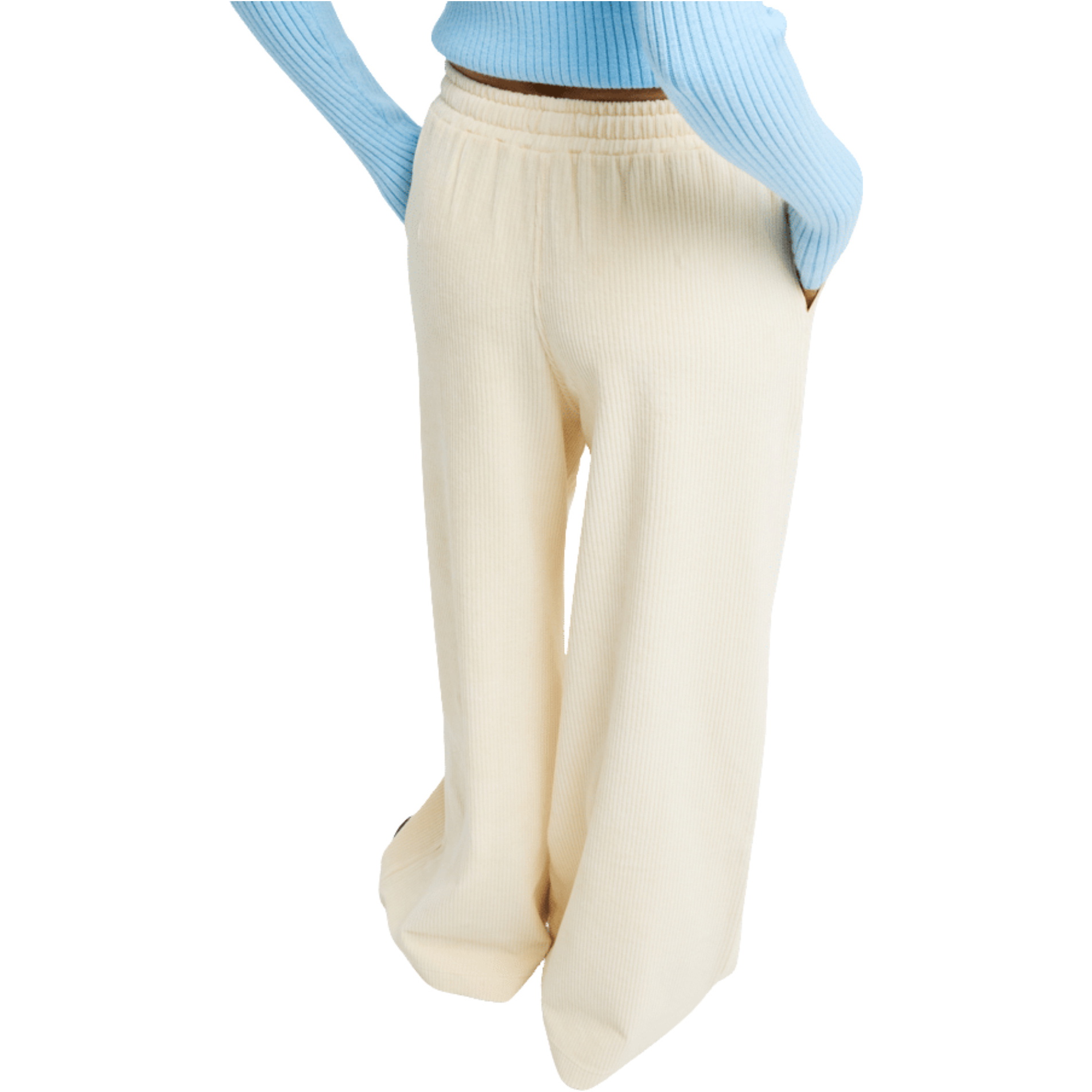 2026 Roxy Femmes Pantalon Lekeitio En Tricot ERJNP03691 - Parchment